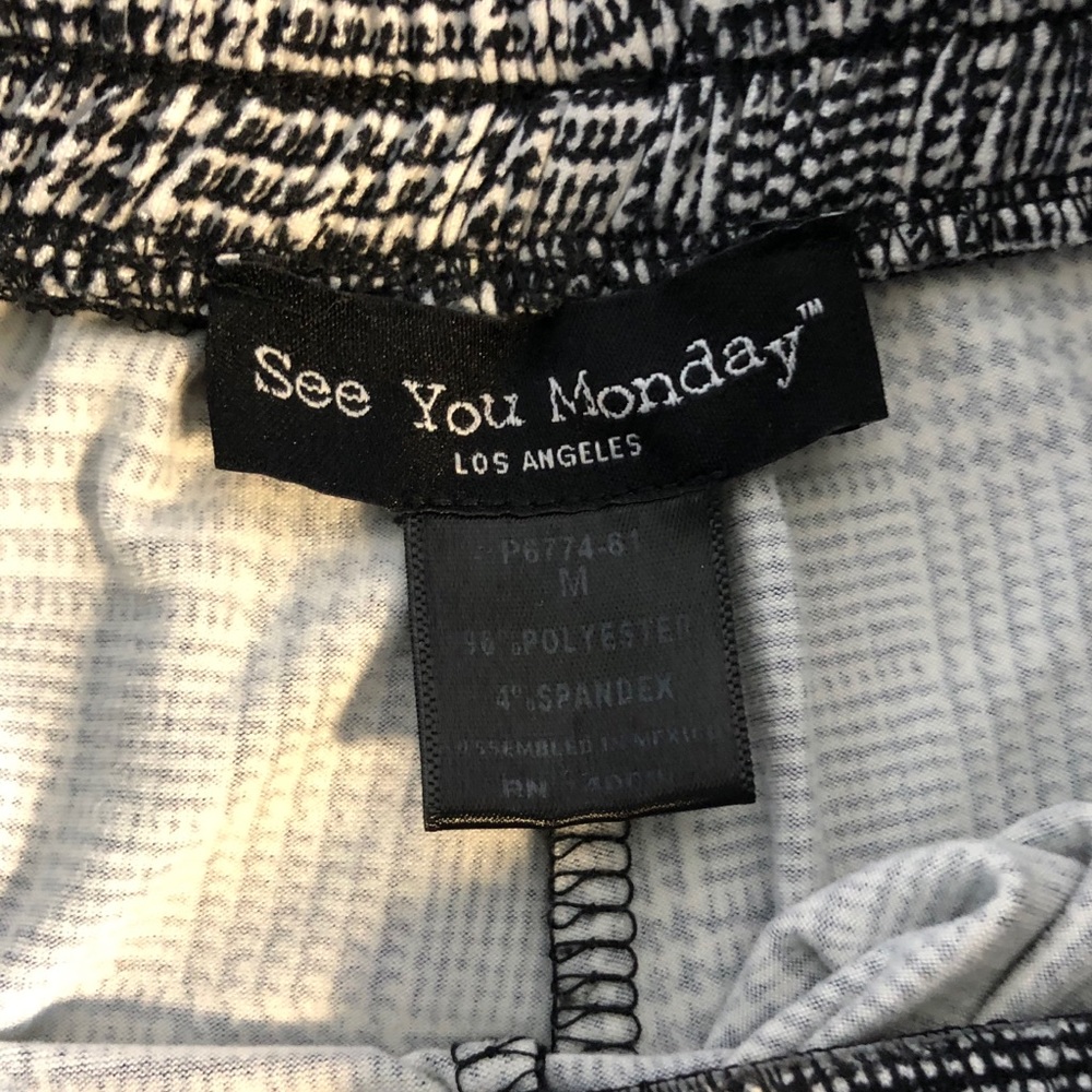See You Monday Houndstooth Lounge Pants - Picture 5 of 16